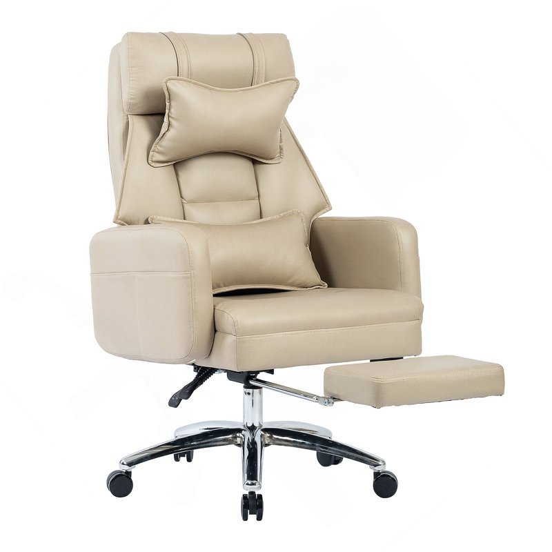 Swivel Ergonomic Office Chair, Technology Leather  High Back Office Chair