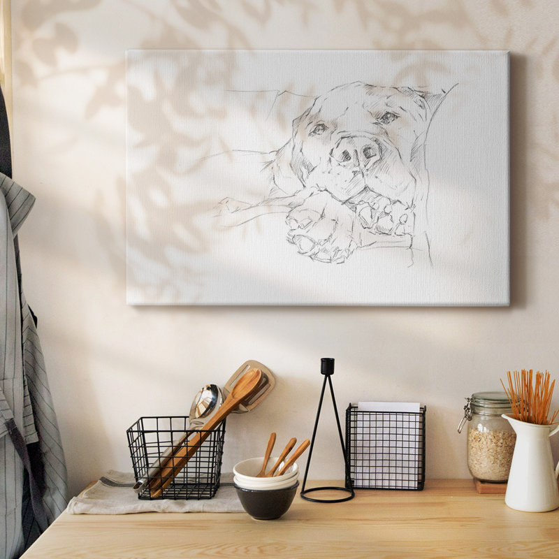 Toile tendue Lazy Dog I-Gallery, H 12 po x l 18 po