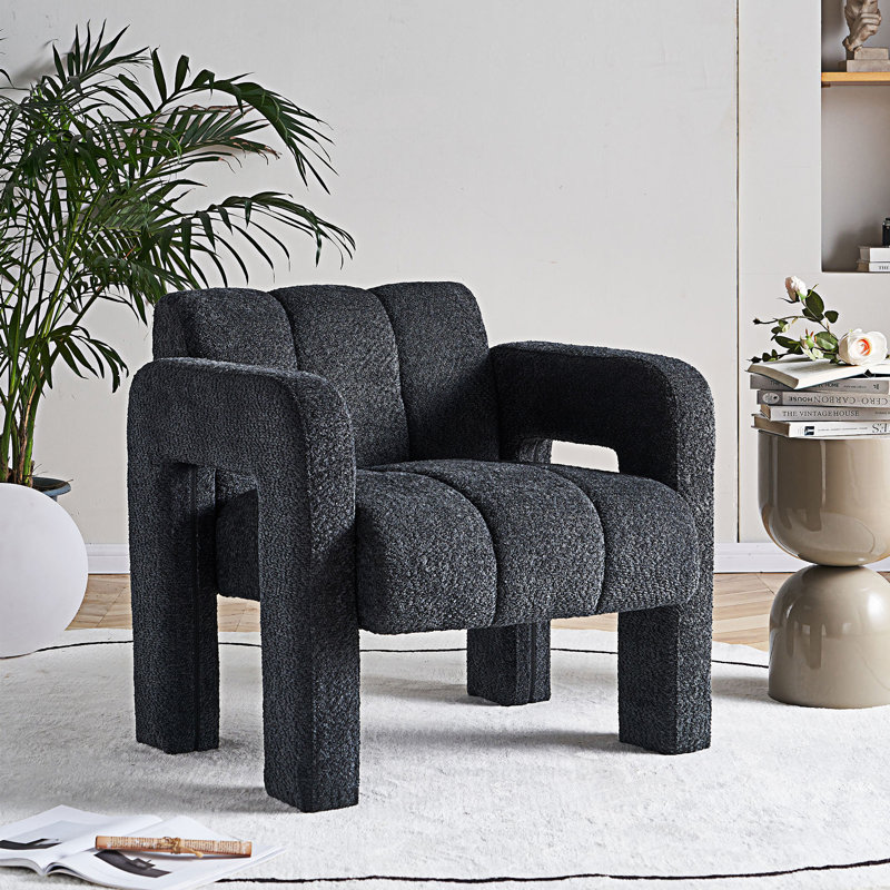 Fauteuil d'appoint 31,25 po Twyla, Gris foncé