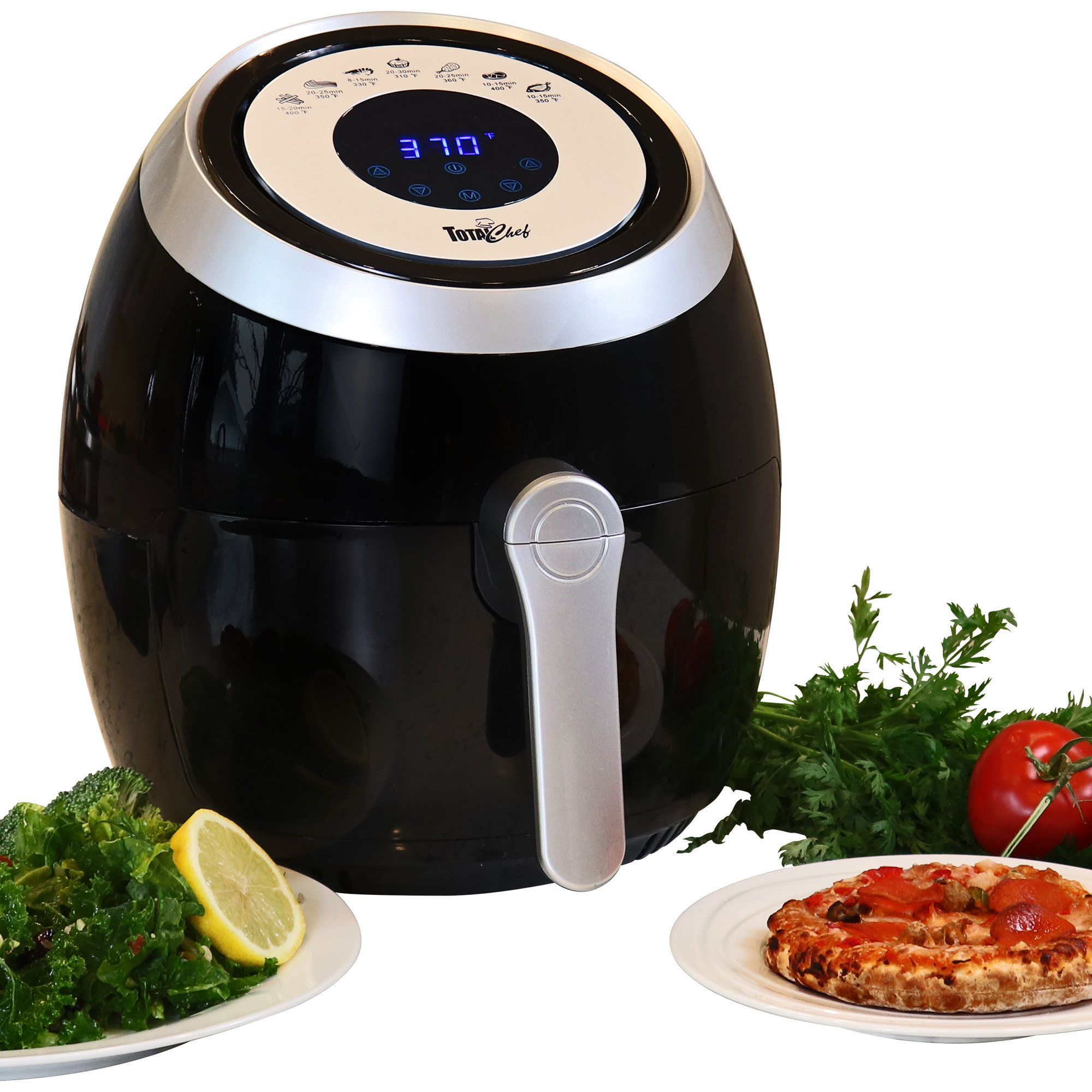 Total Chef Air Fryer, 7 Cooking Presets, Digital Touch Controls