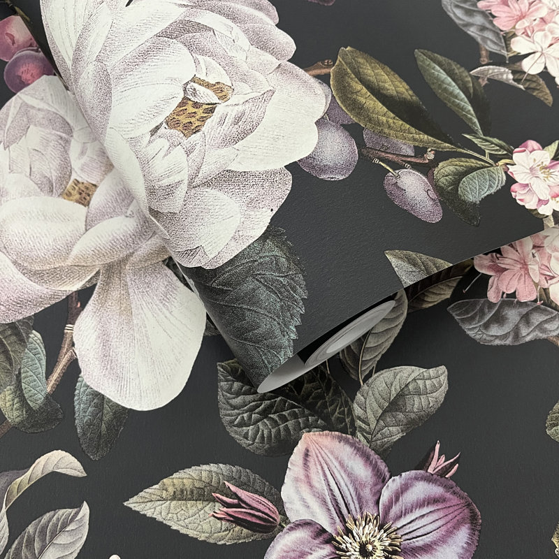10.05m x 53cm Matte Wallpaper Roll, Black