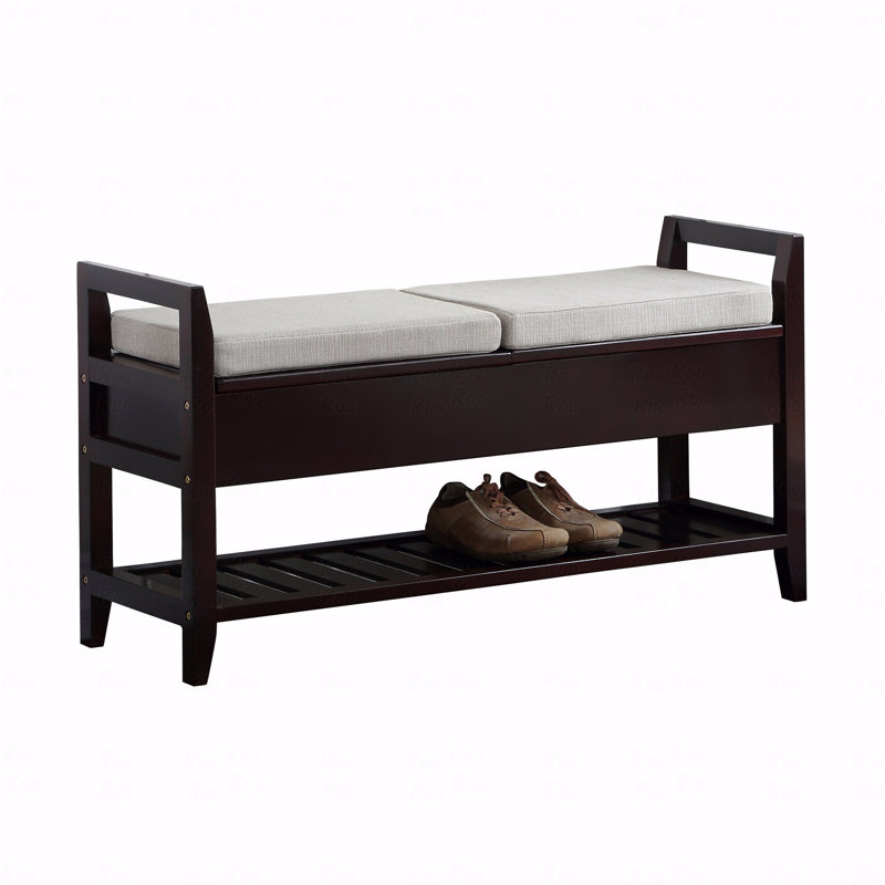 Shoe Storage Bench, Vannes Espresso Storage