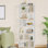 Bookcase, 6-Tier/7-Tier Bookshelf, Storage Shelving Unit, White Wooden Standing Shelf with Open Compartments, for Living Room, Home Office, Dinning Room, 24 × 60 × 181.4 cm, White 