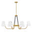 Lustre empire à 6 lumières Ardea