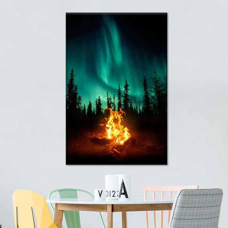 Sur toile, H 32 po x l 48 po x P 1,25 po