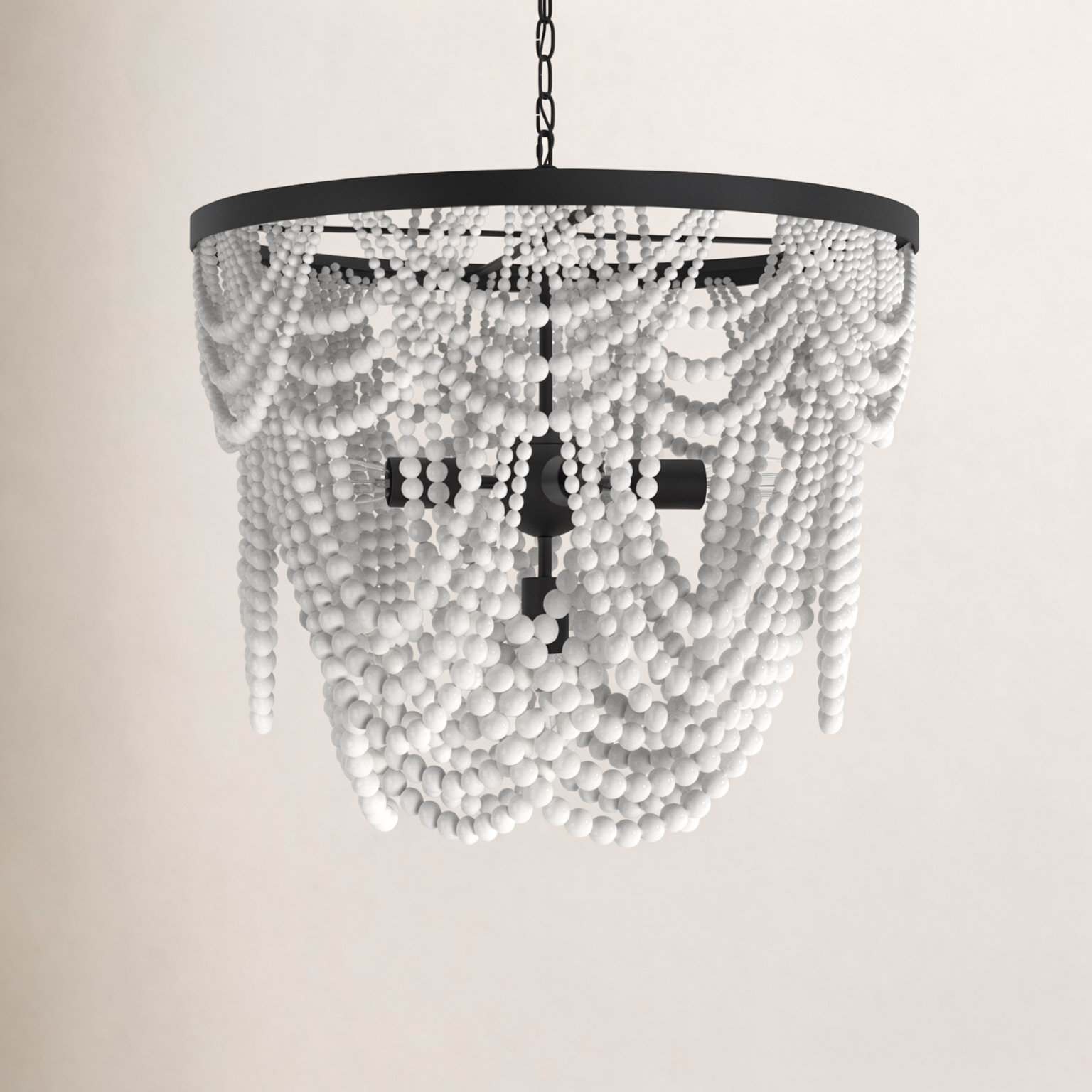 Clancey 5-Light Chandelier, White