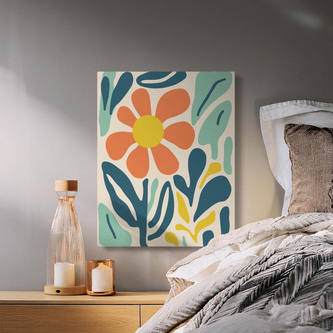 Modern Abstract Flower Canvas Wall Art