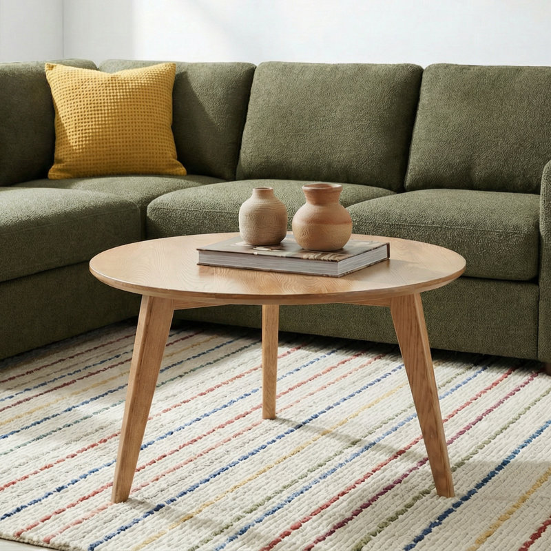 Table basse en chêne massif 29,5 po Fjord, Table basse 29,5 ", Chêne