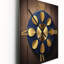 Horloge murale sacrée géométrique sacrée bleue II-99634563