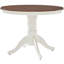 Ensemble de table de salle à manger traditionnelle pour 4 personnes Shelby Furniture, blanc vieilli