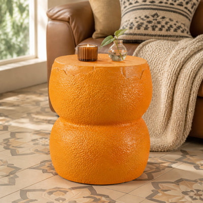 Stone Top End Table