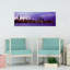 Skyscrapers In A City Lit Up At Night Chicago Illinois USA by Mark Segal - Wrapped Canvas Panoramic Print-45015464