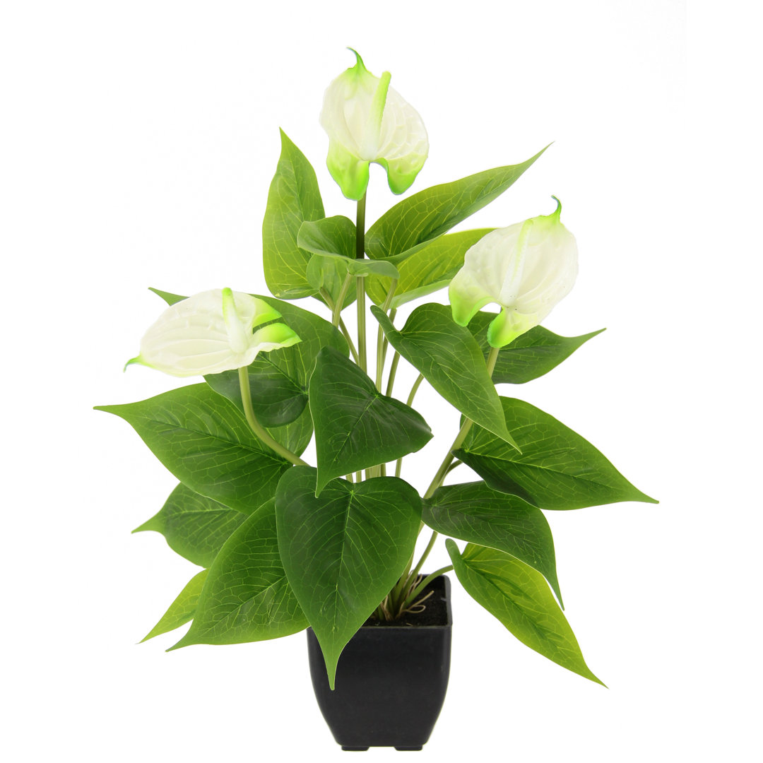 Kunstpflanze Anthurium in Topf