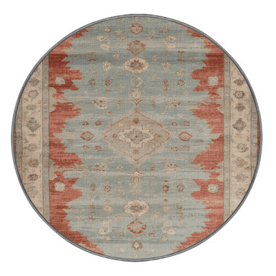 Machine Washable Overdyed Gray Area Rug