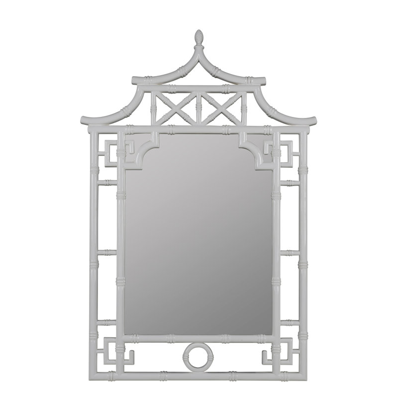 Maya Wall Mirror, Glossy White