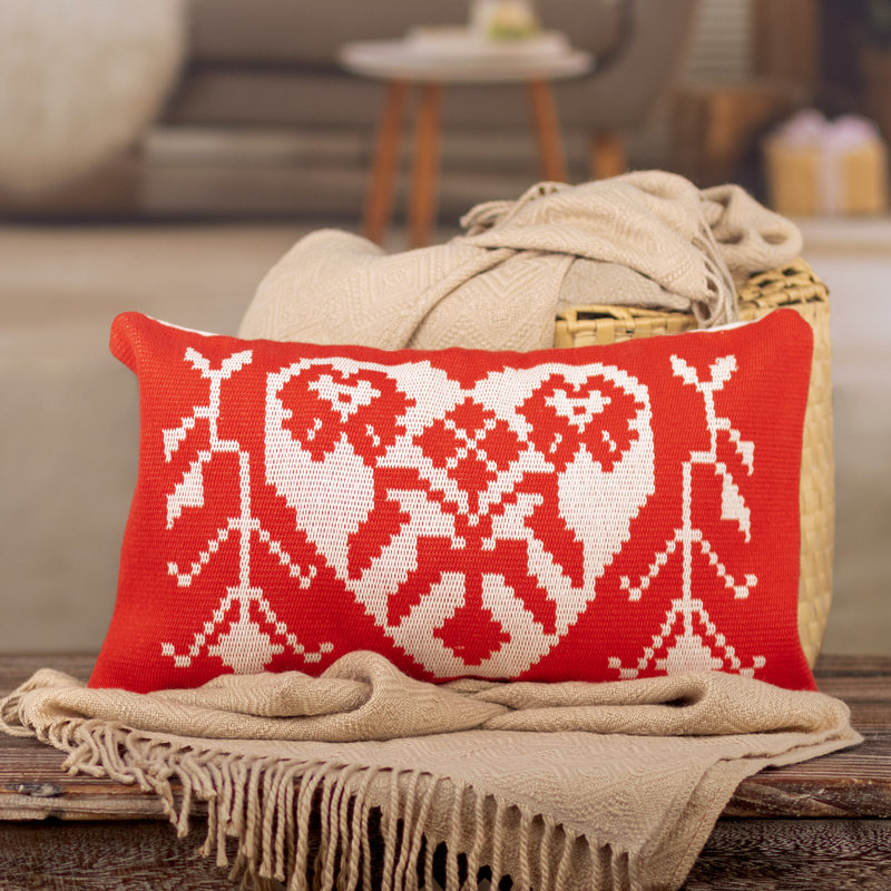 Housse et insert de coussin rectangulaire 100% laine