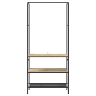 Clothes Rack With Shelves 77 X 30 X 171 Cm