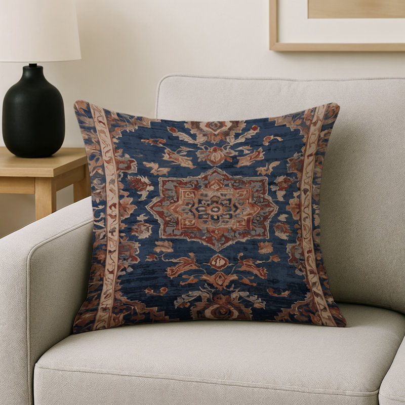 Coussin décoratif intérieur et extérieur Modern, Carré 16 po, Gris oriental 9