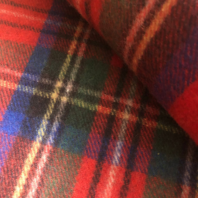 Throw Blanket, Red/Black/Blue