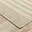Tapis intérieur / extérieur beige / ivoire à fines rayures Tavraj-655763375