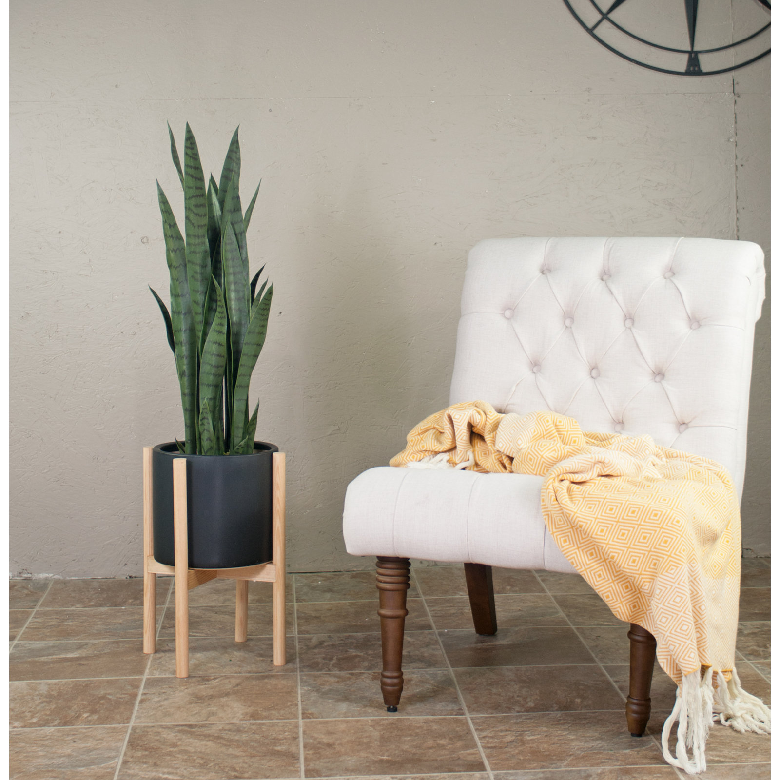 Dominic Pot Planter, Black