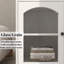 Armoire à vin blanche avec porte-bouteilles amovible et porte-verres