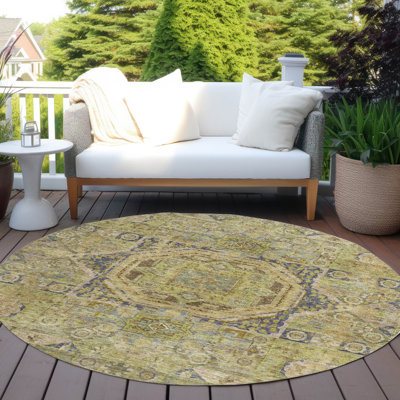 Tapis intérieur / extérieur Xhevrie lavable à la machine