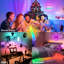 Éclairage de fantaisie RVB RVB, lumières d'humeur RVB réglables sans fil pour la fête, le bar