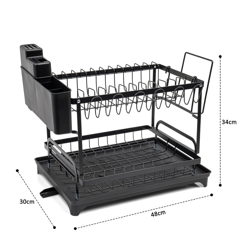 Steel Two Tier Dish Rack