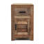 Table d'appoint en bois de manguier avec rangement 25,59 po Puaina