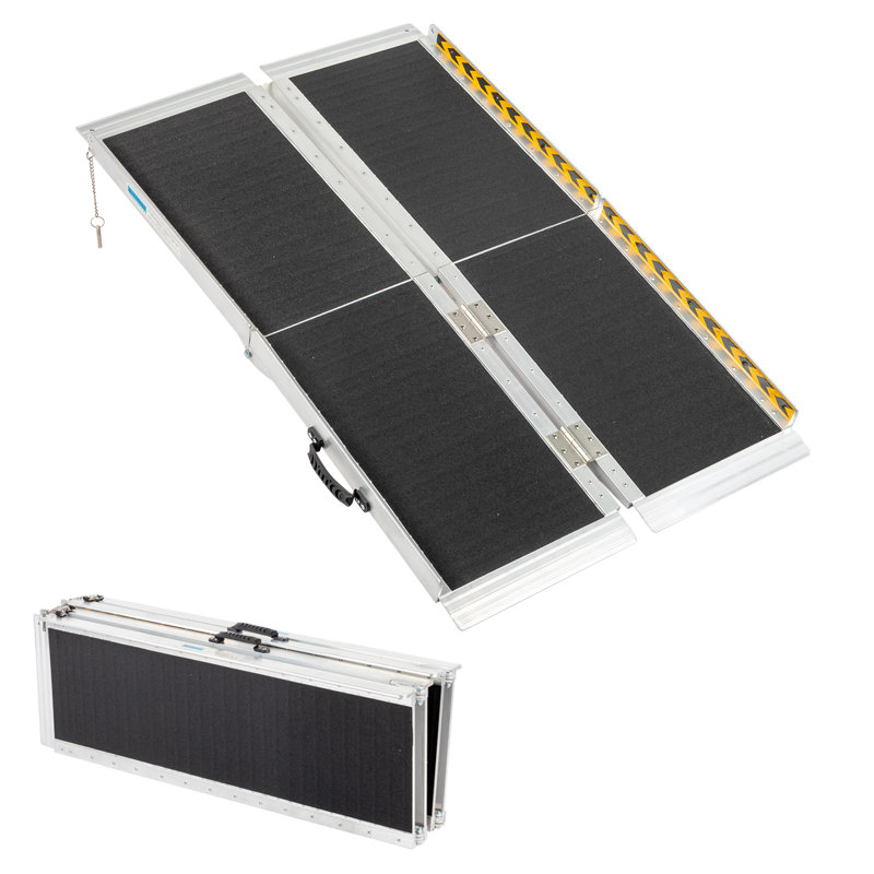 Winado Aluminum Foldable Portable Ramp, 2" H x 28" W x 48" L