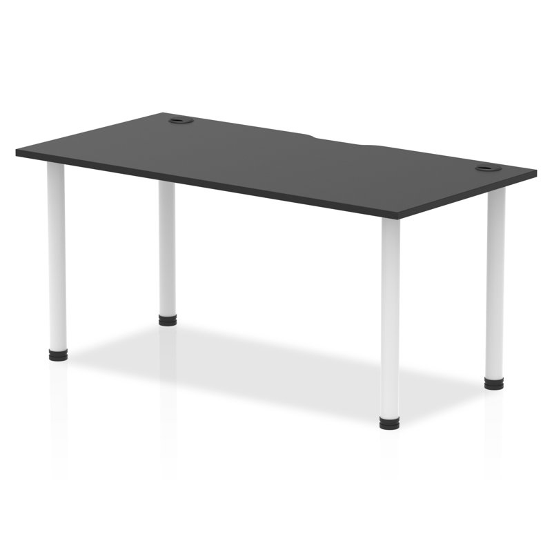 Steel Writing Desk, 73.25cm H x 180cm W x 60cm D, White