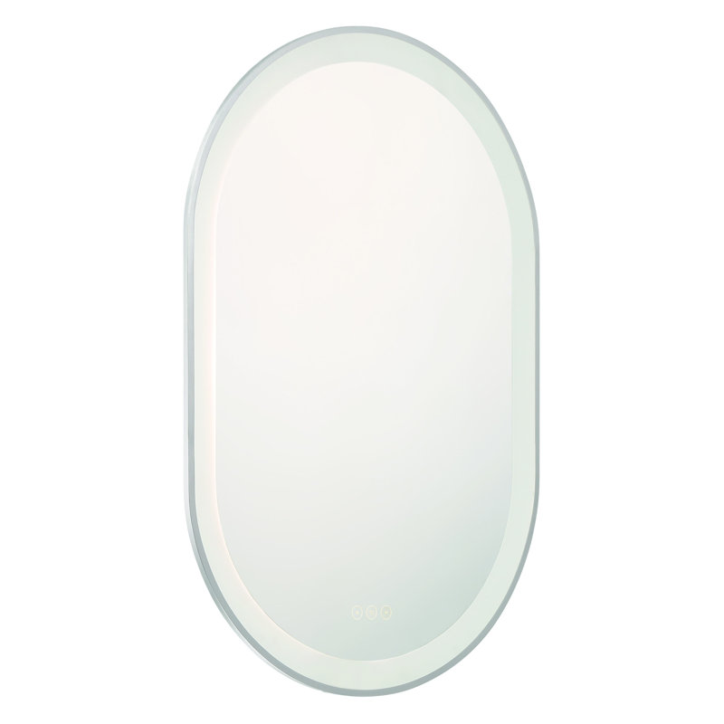 Miroir à DEL 36 po Sara, Argent
