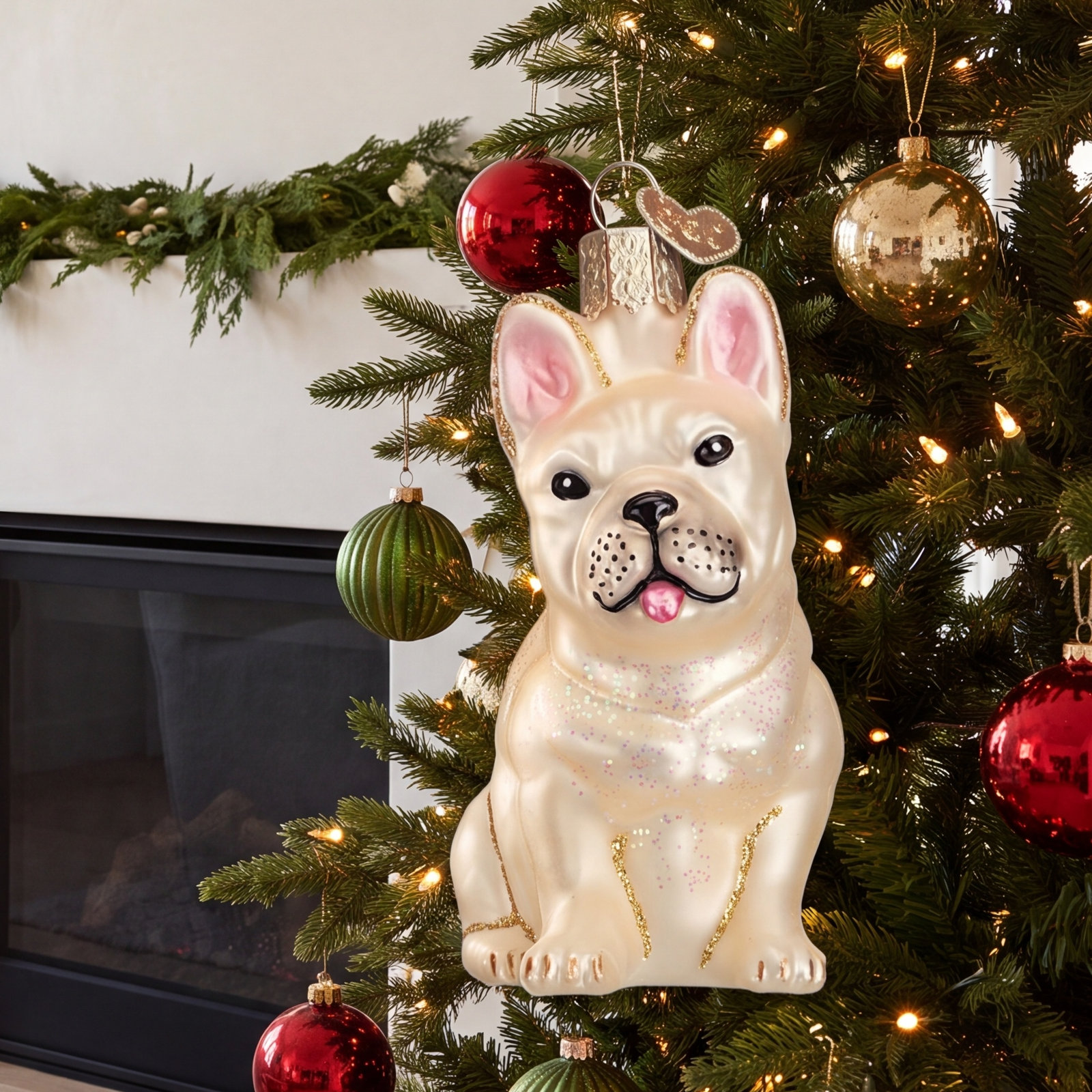 French Bulldog Hanging Figurine Ornament