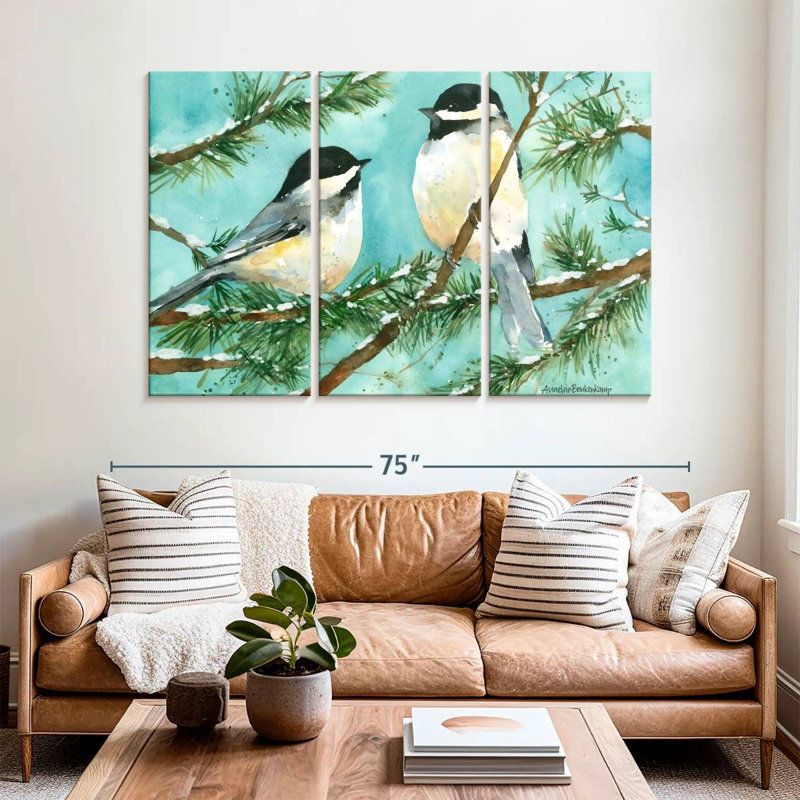 Chickadee Chat, 42" H x 65" W