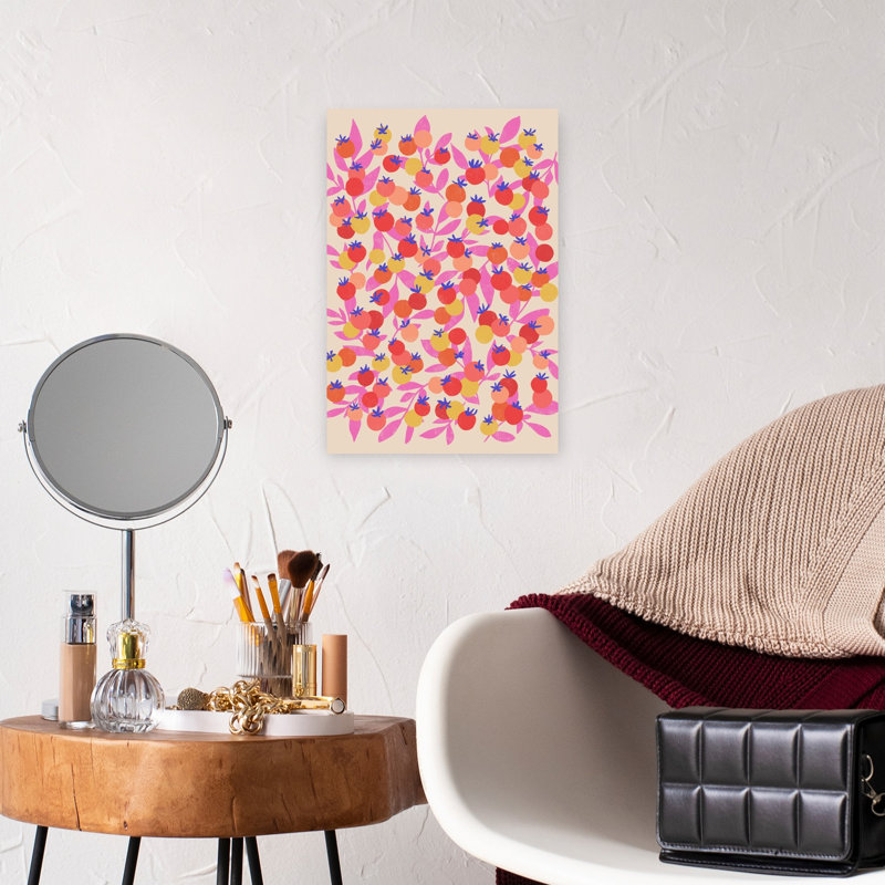 Art contemporain contemporain aux couleurs vives, H 12 po x l 8 po