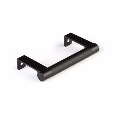 Emtek Select Cabinet Edge Pull 3-3/4in Center-to-Center, Round Stem & Knurled Pull