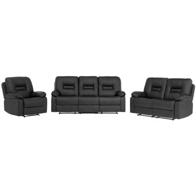 Wiegand 3 - Piece Faux Leather Living Room Set