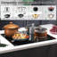 Plaque de cuisson électrique 4 brûleurs 24 pouces 220-240V câblée (sans prise)
