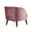 Fauteuil d'appoint rembourré avec pieds en bois-427200583