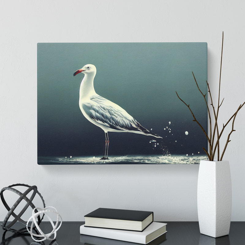 Lone Seagull - Wrapped Canvas, 50cm H x 76cm W x 3cm D