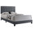 Ajim Upholstered Queen Panel Bed Grey-1609290597-1609290596