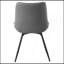 Ensemble de 2 chaises pivotantes grises capitonnées