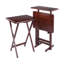 Ensemble de 3 collations Alvah, finition noyer-1346854883