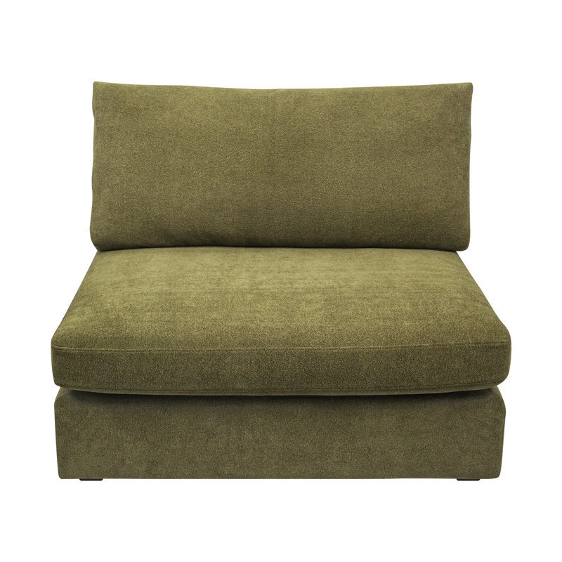 Chaise d'appoint rembourrée Ojai, Chenille verte