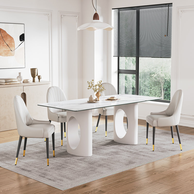5- Piece Dining Set, White