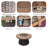Outdoor 42" Round Gas Fire Pit Table – Aluminum Frame & Rattan Base