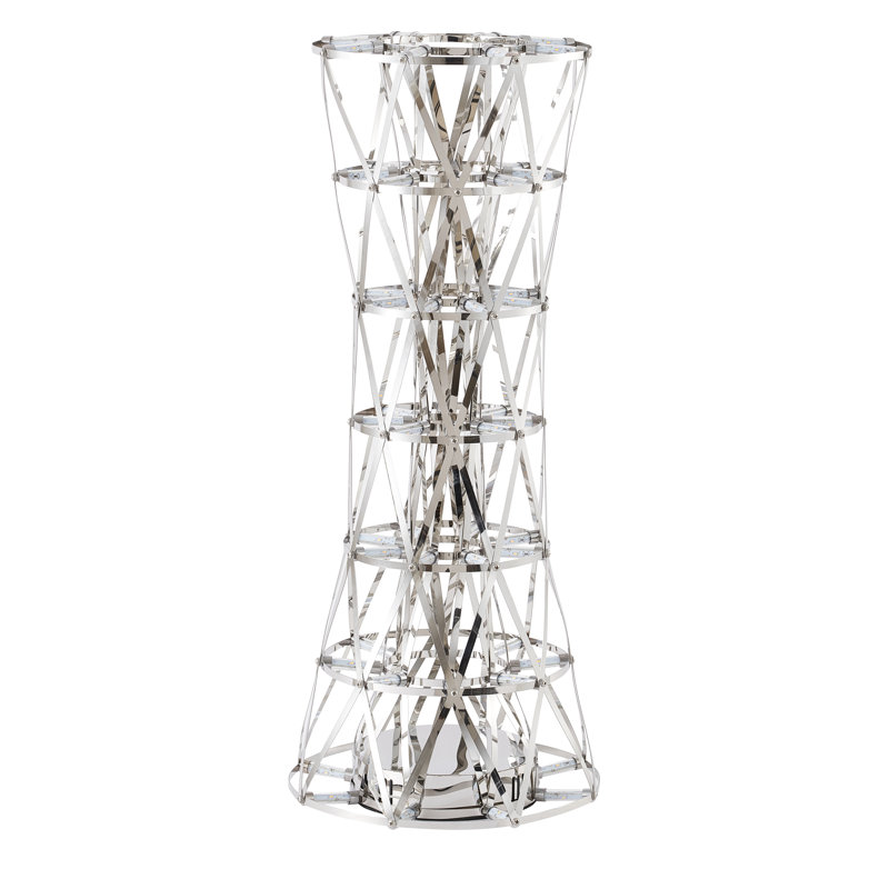 Gold LED Stainless Steel Table Lamp, Chrome