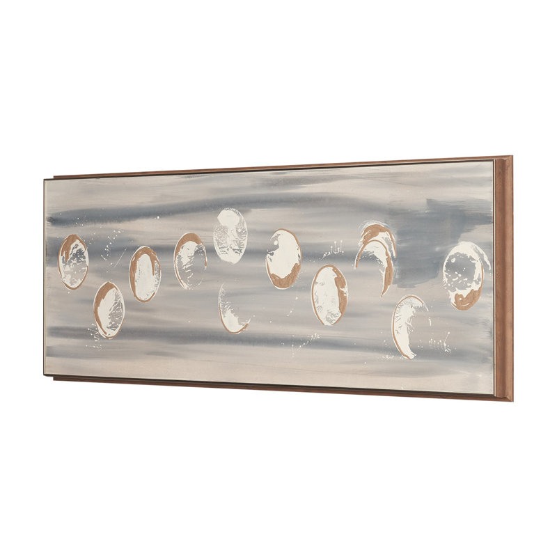 «Harichand III» par Studio M, œuvre d'art encadrée à la main, 51.8L x 2.8W x 21.8H, Equilibra III