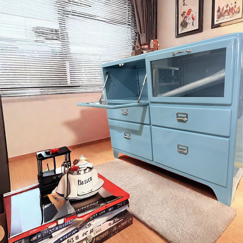 Buffet 47,24 po, Bleu